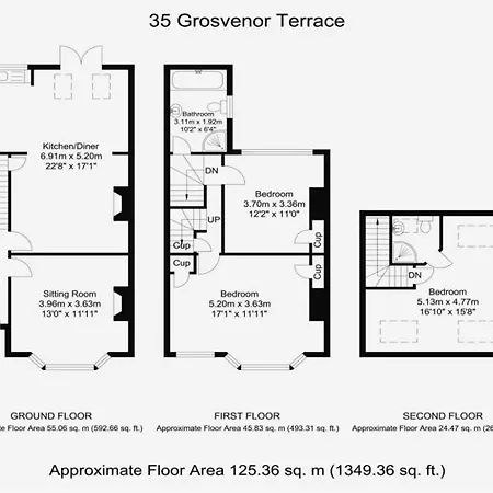 35 Grosvenor Terrace - 3 Bed Sleeps 6, 5 Min Walk From Centre * York